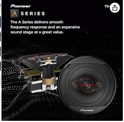 Pioneer TS-501M 4-Way Coaxial Car Audio Speakers (Pair) 