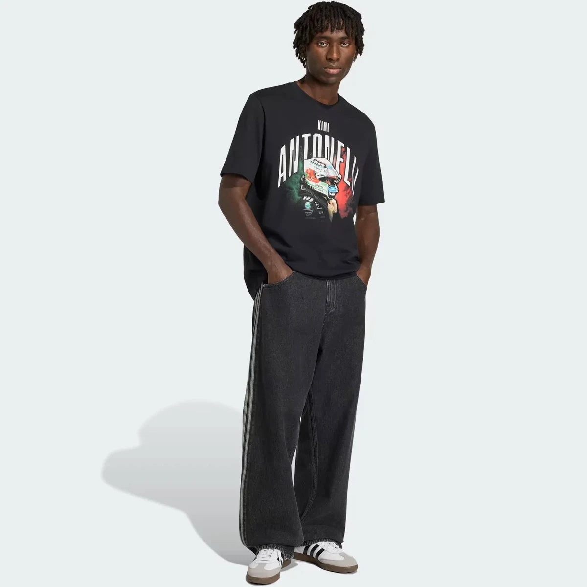 Adidas Men's Printed Round Neck T Shirt