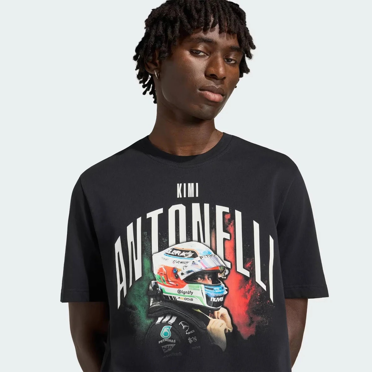 Adidas Men's Printed Round Neck T Shirt